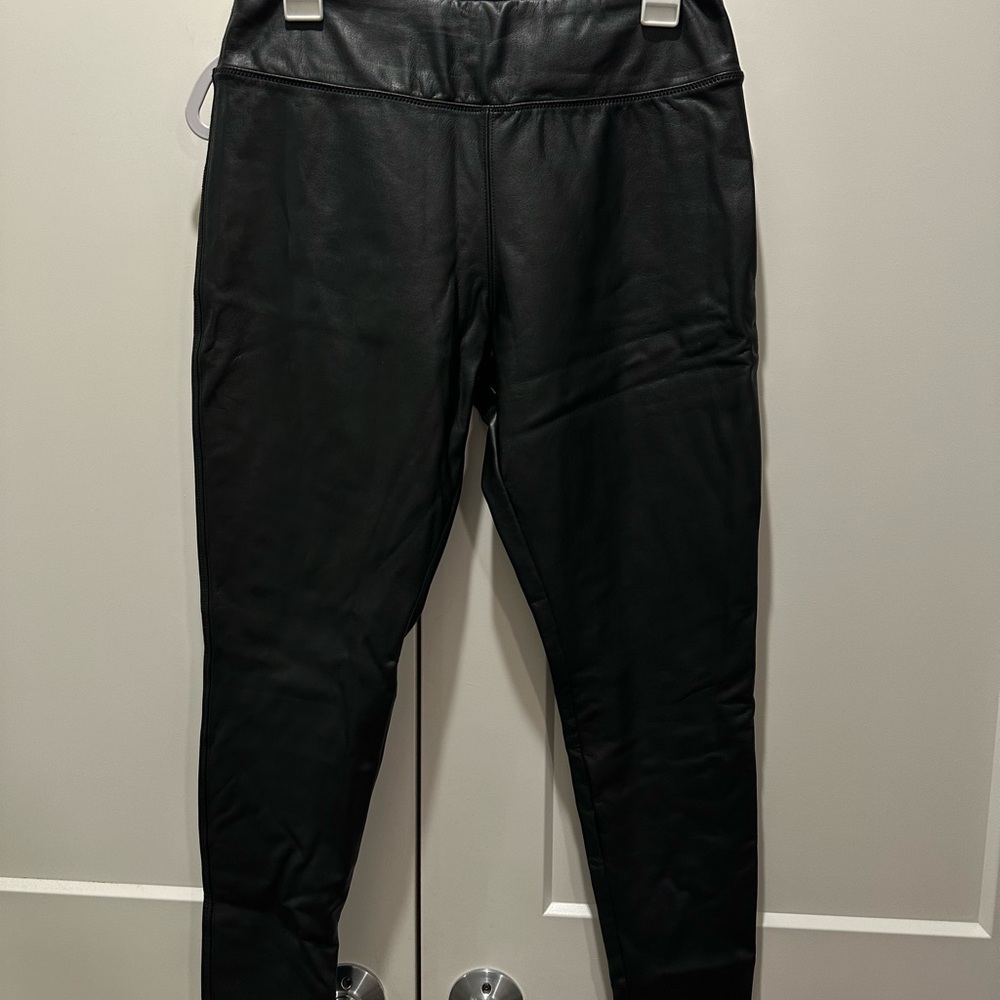 Black Faux Leather Leggings